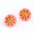 Daisy Pink Gold Plated Stud Earrings